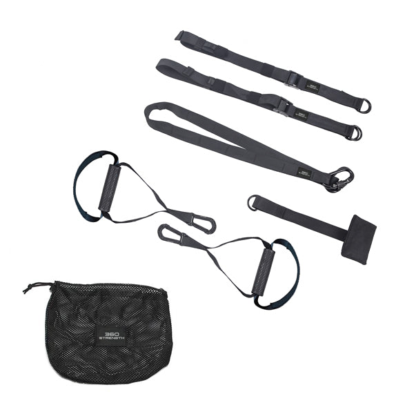 360 Strength Suspension Trainer — kit with door anchor product photograph